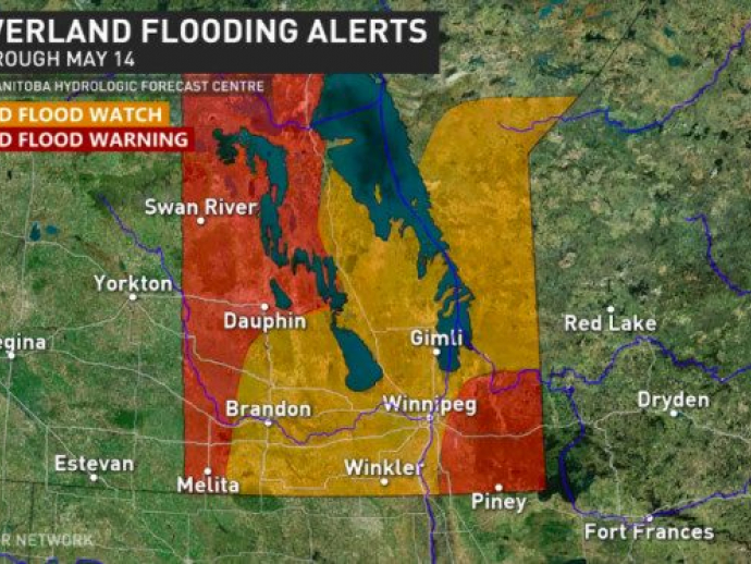 Update Overland Flood Warnings Continue For Parts Of Manitoba 5406